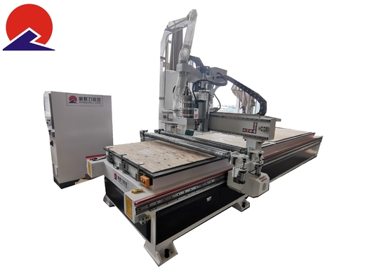 9Kw CNC Router Woodworking Machine Two Spindle Cutting Drilling Machine Cnc Splint Cutting Machine