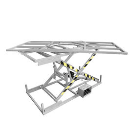 Semi Automatic Pneumatic Lift Table Custom Processing Grey Color